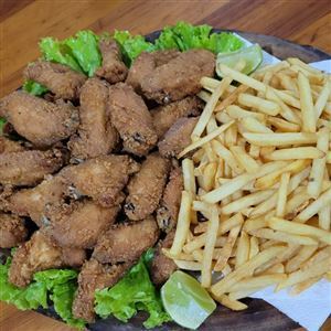 1KG DE TULIPA E COXINHA +500GR BATATA FRITA(GRATIS 400G POLENTA )