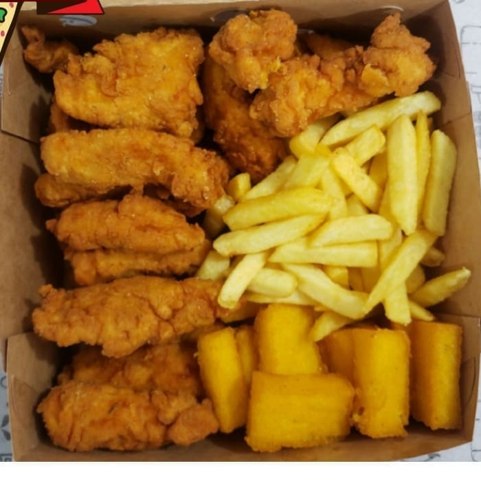 1KG FRANGUITO EMPANADO 200G BATATA 200G POLENTAFRITA