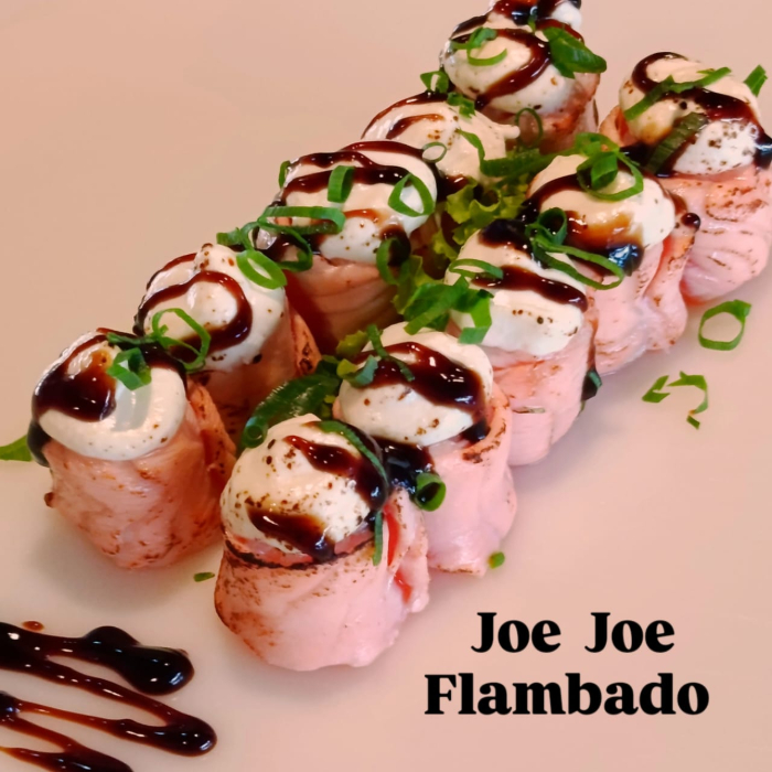  JOE FLAMBADO COM TERIAKY E CEBOLINHA