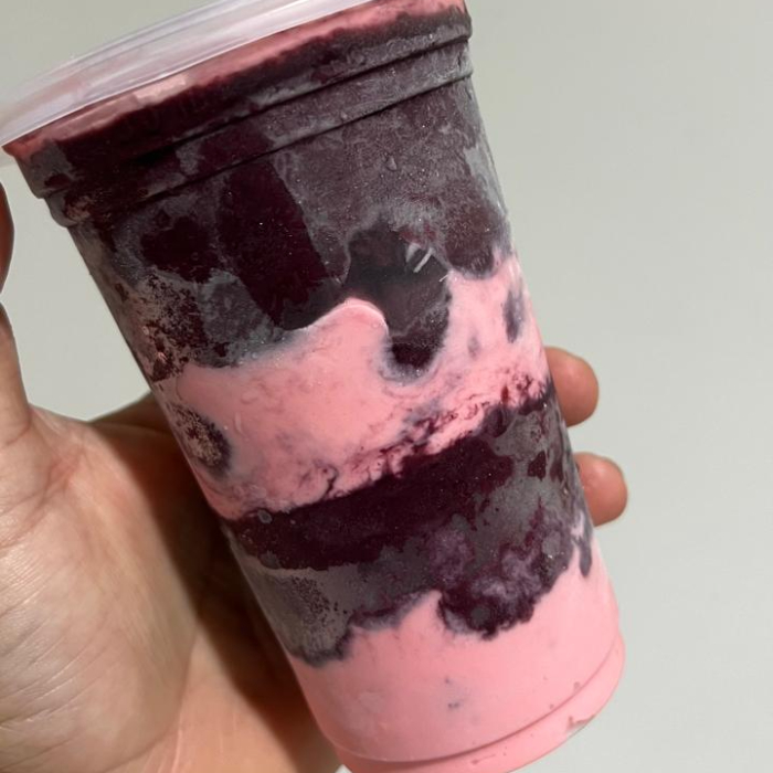 AÇAÍ C/ CREME DE MORANGO 500ML