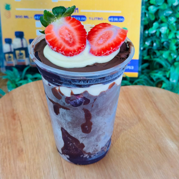 AÇAÍ CRECK CRECK NINHO E MUSSE DE MORANGO