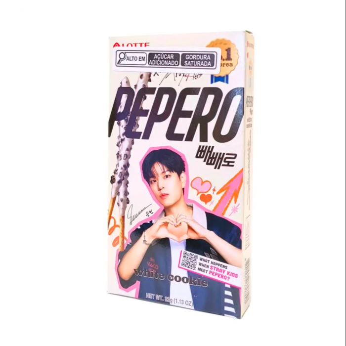 BISCOITO PEPERO CHOCOLATE BRANCO STRAY KIDS