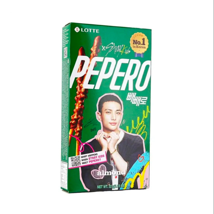 BISCOITO PEPERO CHOCOLATE E AMENDOAS STRAY KIDS