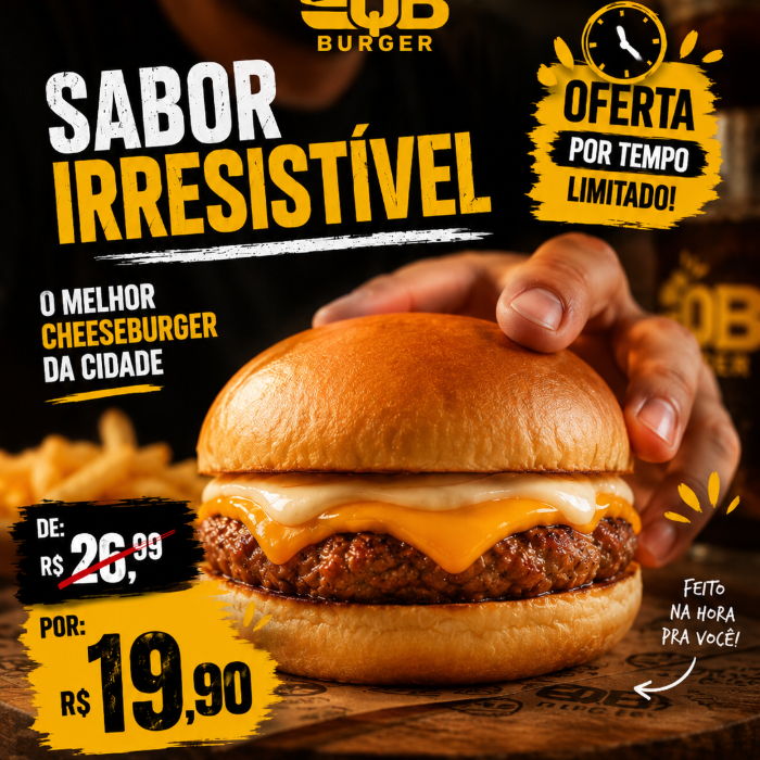 BLACK BURGER(PROMOÇÃO EXCLUSIVA)