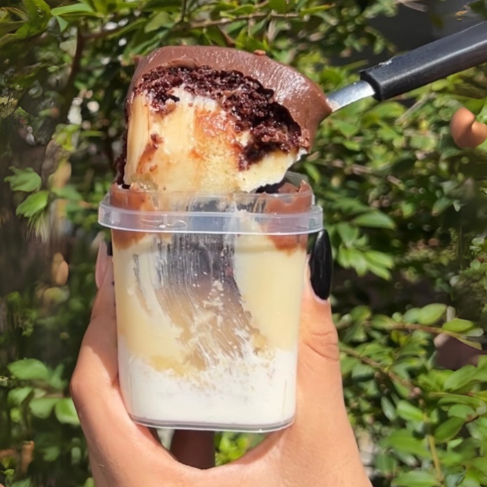 BOLO NO POTE CHOCONINHO