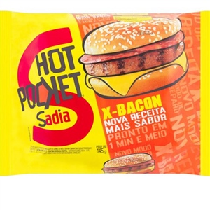 COMBO 3: HOT POCKET X-BACON 145G + REFRI LATA