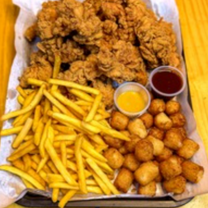 COMBO BIGCHEST  5- PEITO SASSAMI + BATATA FRITA + MANDIOKITA+ MOLHO 30 ML