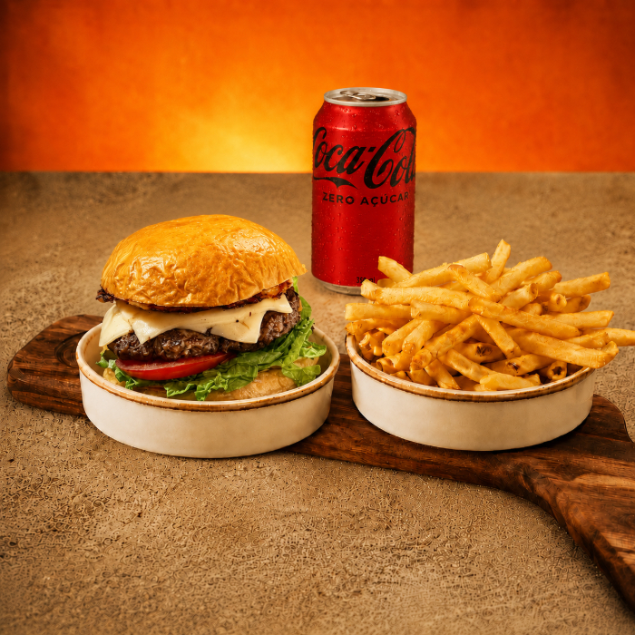 COMBO EXCLUSIVO HANDMADE: 1 CHEESE EGG + BATATA-FRITA + REFRI LATA