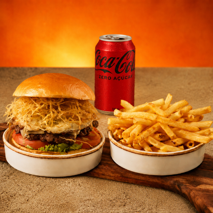 COMBO HANDTUDO: 1 X TUDO + BATATA-FRITA PALITO + REFRI LATA