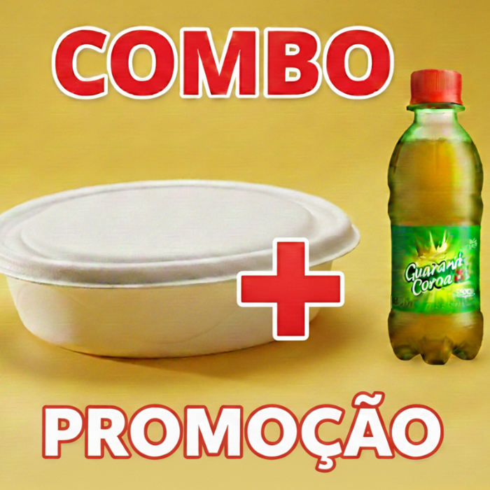 COMBO MARMITEX M + REFRIGERANTE 250ML SABORES