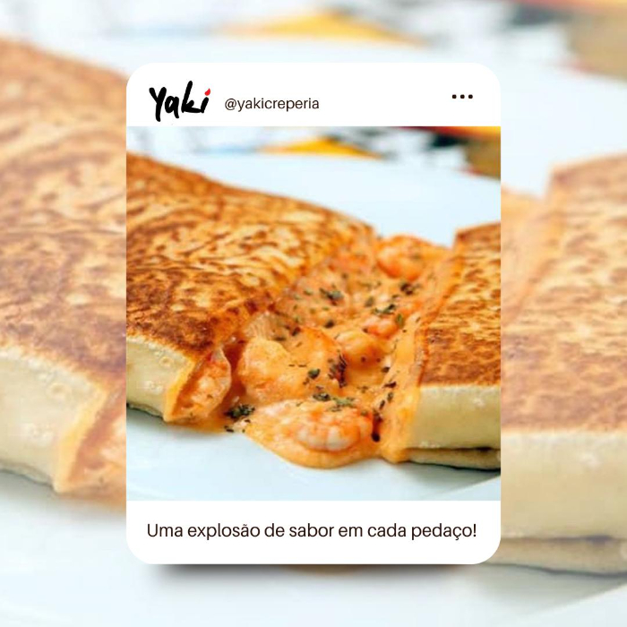 CREPE DE CAMARÃO DOUBLE CHEESE