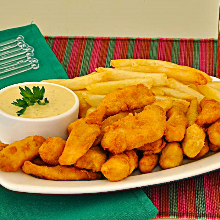FILÉ DE TILÁPIA + ACOMPANHAMENTO