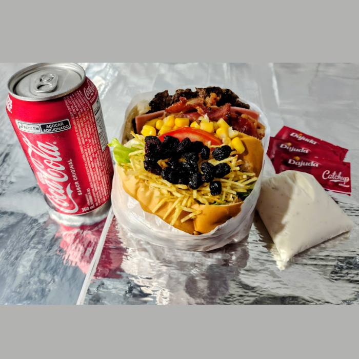 NATIVOS 7  X-TUDO DE CARNE CASEIRA + LATA DE 350ML GRÁTIS