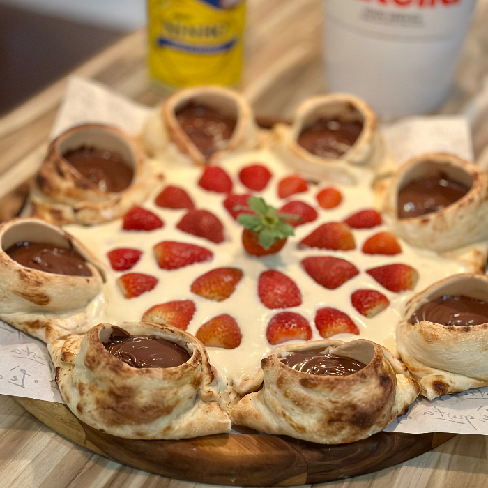 NINHO COM MORANGOS E BORDA VULCÃO NUTELLA, ESPECIAL DIA NAMORADOS