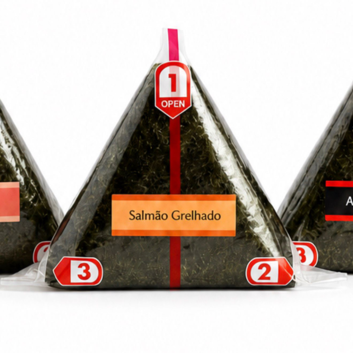 ONIGUIRI DE SALMÃO GRELHADO (1 UNIDADE)