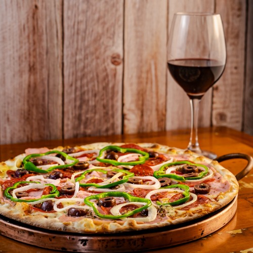 PROMO DE SÁBADO!! 1  PIZZA GRANDE MODA DA CASA + 1 MATE COURO 1L