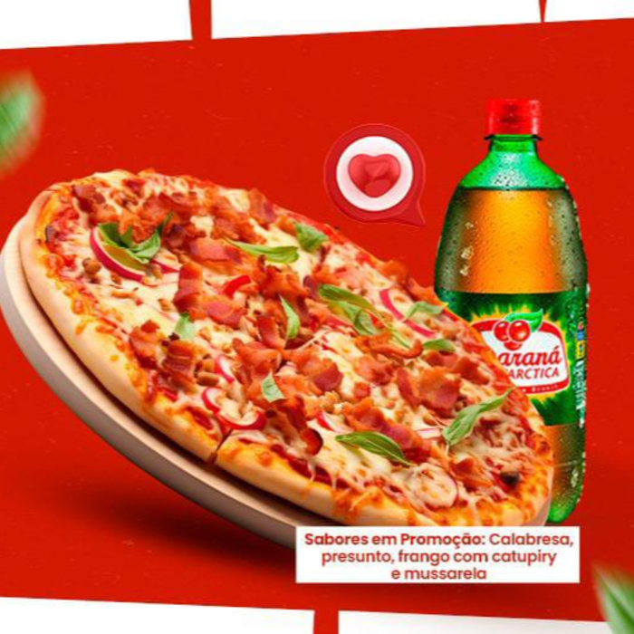 PROMOÇÃO DUZERO - PIZZA  8 FATIAS + GUARANA 1 L