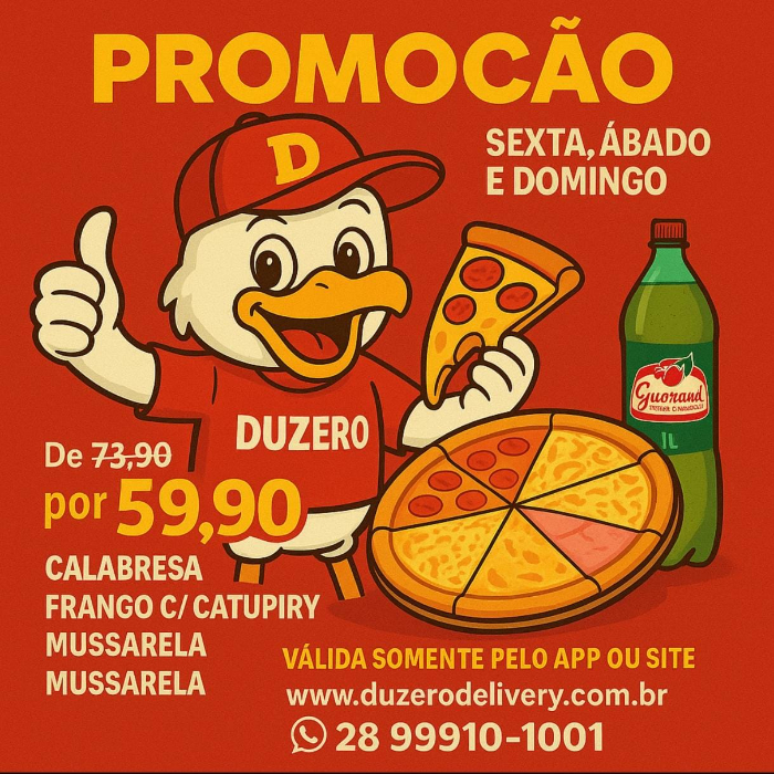 PROMOÇÃO MES DE MAIO FINAL DE SEMANA - PIZZA  8 FATIAS + GUARANA 1 L