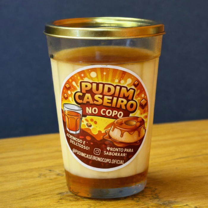 PUDIM CASEIRO NO COPO – IRRESISTÍVEL!