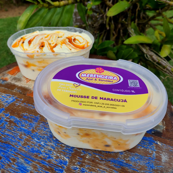 SORVETE MOUSSE MARACUJA