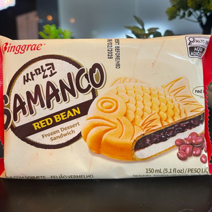 SORVETE SAMANCO WAFFLE FEIJÃO DOCE 150G