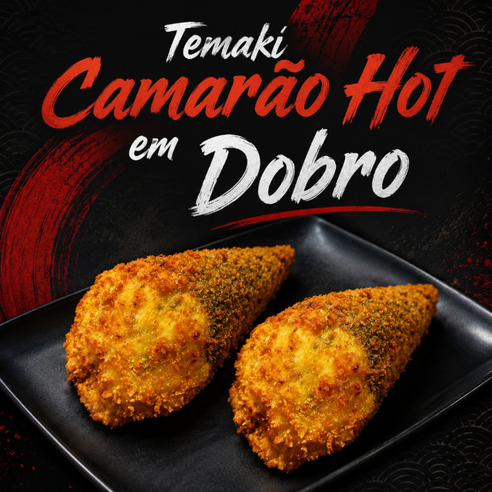 TEMAKI CAMARAO HOT EM DOBRO