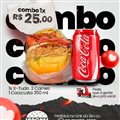 1 X TUDO 2 CARNES + COCA LATA 350ML
