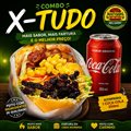 1 X-TUDO + REFRI LATA
