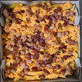 1KG BATATA FRITA COM CHEDDAR E BACON