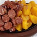AIPIM FRITO COM LINGUIÇA