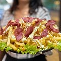 BATATA 500G COM CALABRESA E CATUPIRY