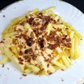 BATATA COM CHEDDAR E BACON