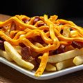 BATATA FRITA COM BACON E CHEDDAR
