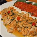 CAMARÃO COM TOMATE CONFIT