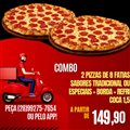 COMBO 2 PIZZA 8 FATIAS+BORDA+REFRI 1,5
