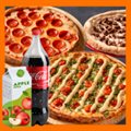 COMBO 8 -  2 PIZZAS  SUPER GIGANTE 45CM + COCA-COLA OU GUARANÁ 1,5L OU SUCO 1L GRÁTIS