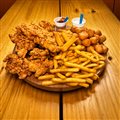 COMBO BIG CHEST 6 – FRANGO FRITO + BATATA + POLENTA + MANDIOKITA