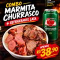 COMBO MARMITA P DE CHURRASCO + REFRI LATA