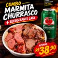 COMBO MARMITA P DE CHURRASCO + REFRI LATA