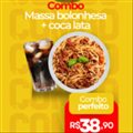 COMBO MASSA A BOLONHESA +COCA LATA