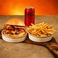 COMBO PRA VOCÊ: 1 CHEESE BACON, 1 LATA DE REFRI E BATATA FRITA