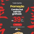 COMBO PROMOCIONAL  -  20 PEÇAS DE HOT DE SALMÃO GRELHADO