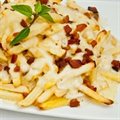 FRITAS COM QUEIJO E BACON