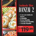 COMBINADO MISTO BANZAI 2 + 1 REFRI