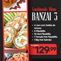 COMBINADO MISTO BANZAI 3 + 1 REFRI