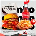 2 DUPLO BACON, 2 BATATA 100 GR + 2 LATA