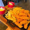 ISCA PEIXE COM FRITAS