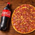 MATCH PERFEITO: CALABRESA(8FATIAS)+COCA COLA (1LITRO)
