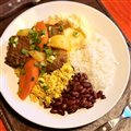 PF CARNE DE PANELA - ARROZ BRANCO, FEIJÃO EM CALDO, PURÊ DE BATATA, FAROFA.