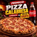 PIZZA CALABRESA (8 PEDAÇOS) + COCA-COLA 1,5L GRÁTIS!